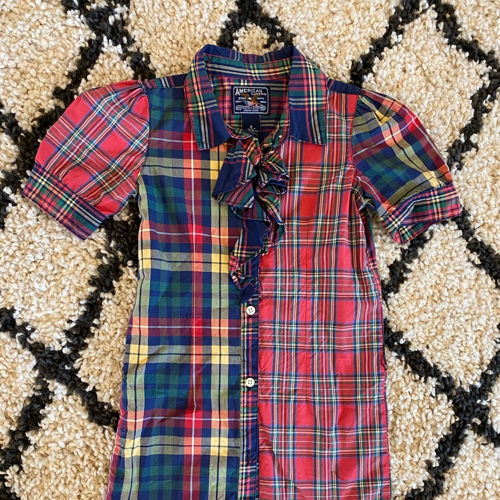 Girls Plaid Dress